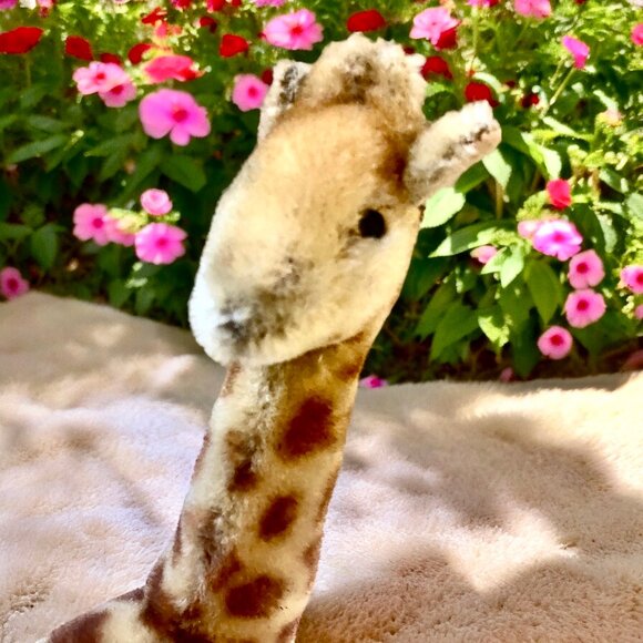 Vintage Steiff Giraffe Mohair Plush 11" Missing Button & Tag - Picture 7 of 13